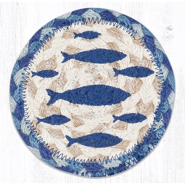 Capitol Importing Co 5 x 5 in. IC-443 Fish Printed Coaster 31-IC443F